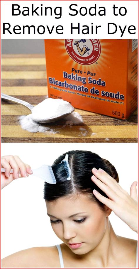baking soda to remove hair.